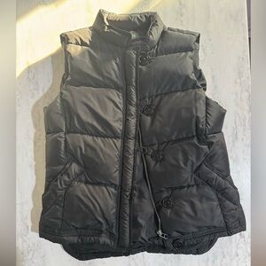 J. Crew Black Quilted Vest